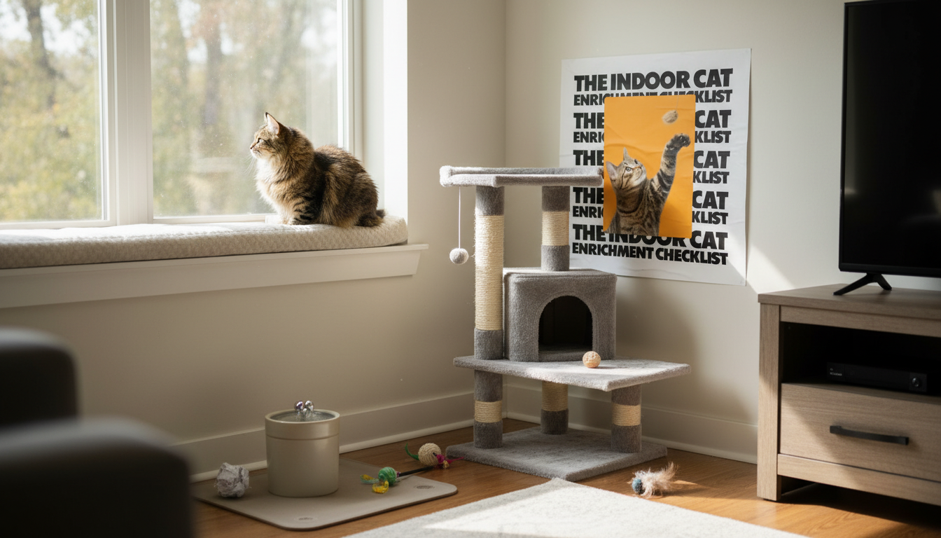 Indoor Cat Enrichment Checklist: Daily & Weekly Ideas